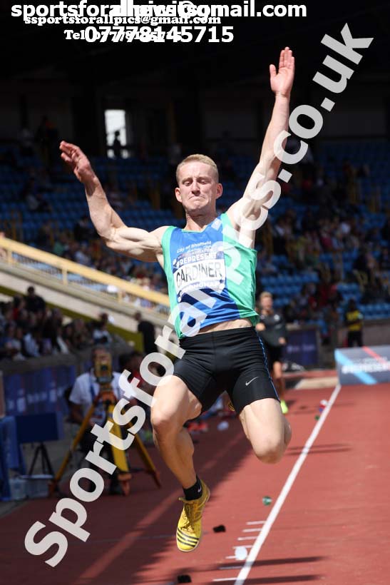 Mens long jump, World Championship Team Trials, Alexander Stadium, Birmingham